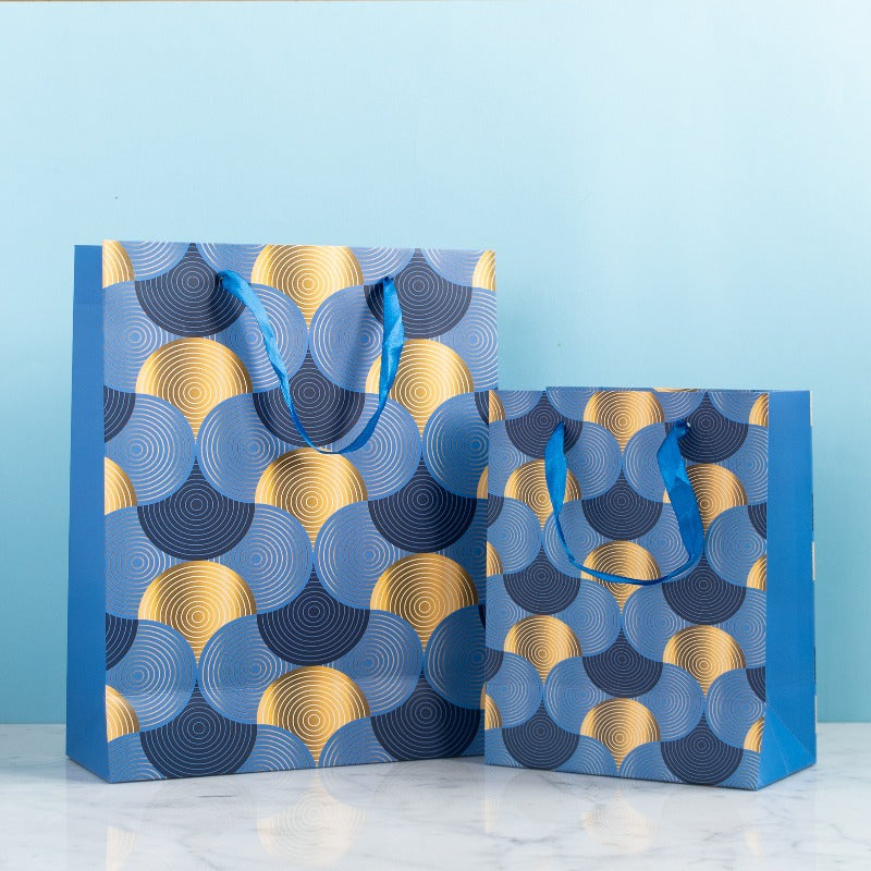 Golden Whirl Gift Bag (Set of 4) Gift Bag June Trading
