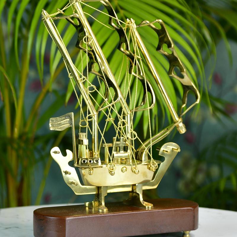 Sowpeace Brass Multi Sail Ship