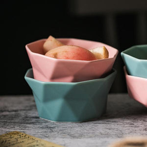 Elegant Geometric Bowl Serving Bowls June Trading
