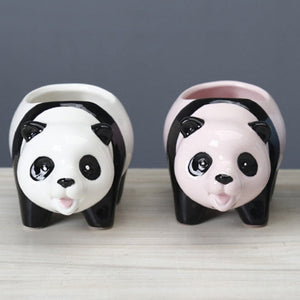 Panda Ceramic Pot For Plants Planters June Trading