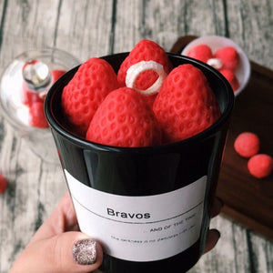 Strawberry Candle Jar Candles Coral Tree