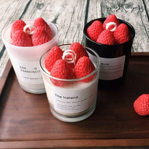 Strawberry Candle Jar Candles Coral Tree