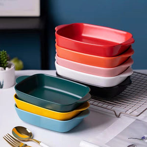 Rectangular Baking Tray Serving Bowls June Trading