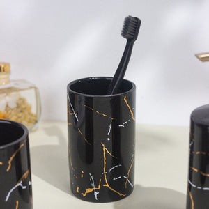 Lustrous Feel Speckled Bathroom Set Of 4 Bathroom Sets The June Shop