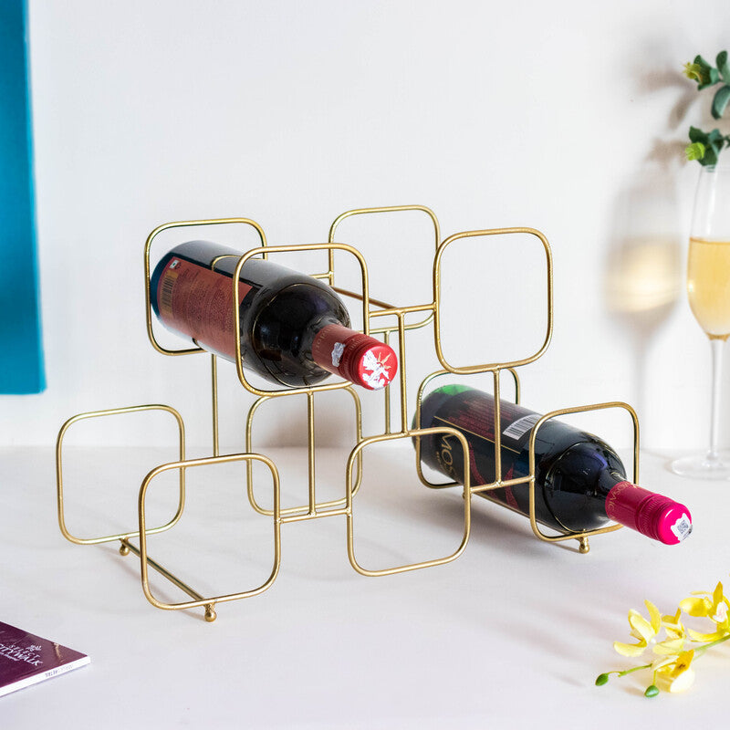 Luxurious Gold Wine Rack – The June Shop