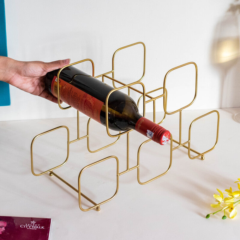 Luxurious Gold Wine Rack Wine Rack June Trading