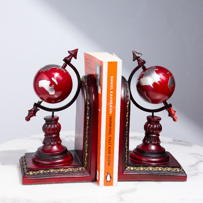 Wander World Wide Ruby Red Bookend Artifacts The June Shop