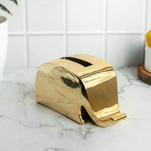 Glam Tissue & Phone Holder Artefact Artifacts The June Shop Honey Gold