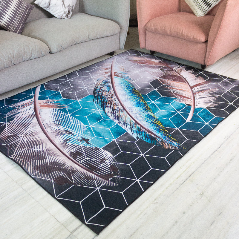 Feather On Honeycomb Modern Home Large Carpet Carpets June Trading