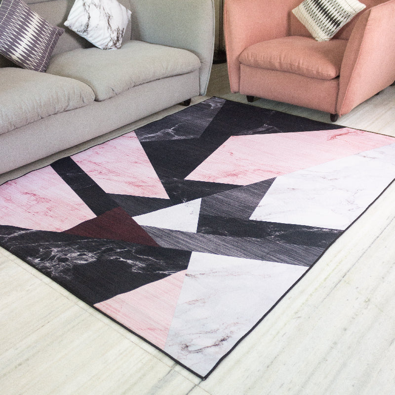 Geometric Triangle Modern Home Large Carpet Carpets June Trading