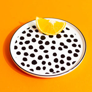 Stylish Patches 6 Inch Snack Plate (Set of 6) Snack Plate June Trading