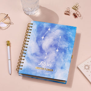Undated Yearly Planner - Libra (2023 Collection) + Ultimate Sticker Book Undated Planners June Trading