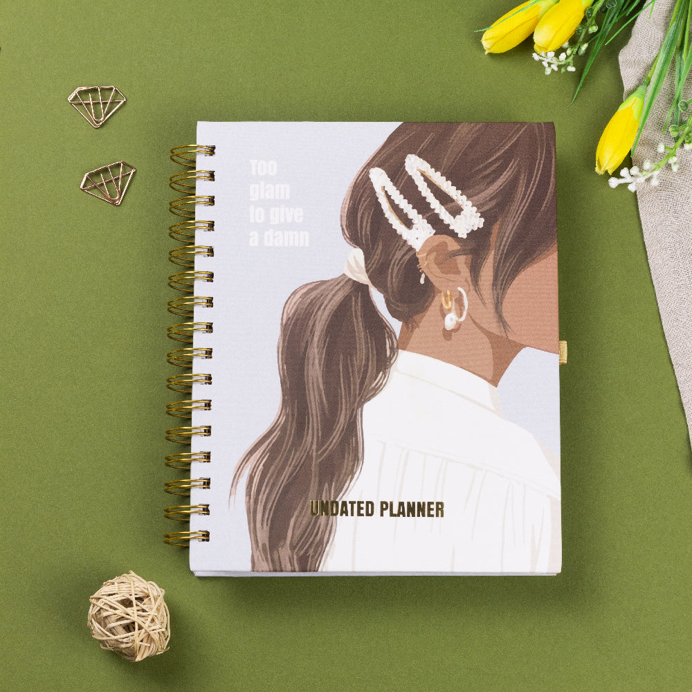 Best Undated Planners Undated Yearly Planner Too Glam To Give A