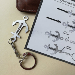 Keychain Rakhi - Defender Rakhis June Trading