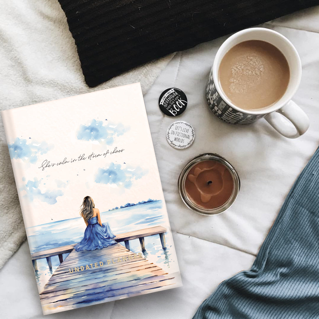 Undated Yearly Planner (Limited Hardbound Collection)- She's Calm In The Storm Of Chaos