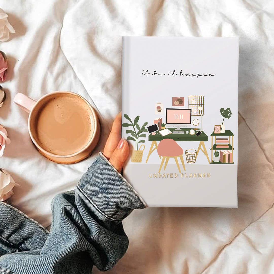 Undated Yearly Planner (Limited Hardbound Collection) - Make It Happen