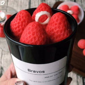 Strawberry Candle Jar Candles Coral Tree