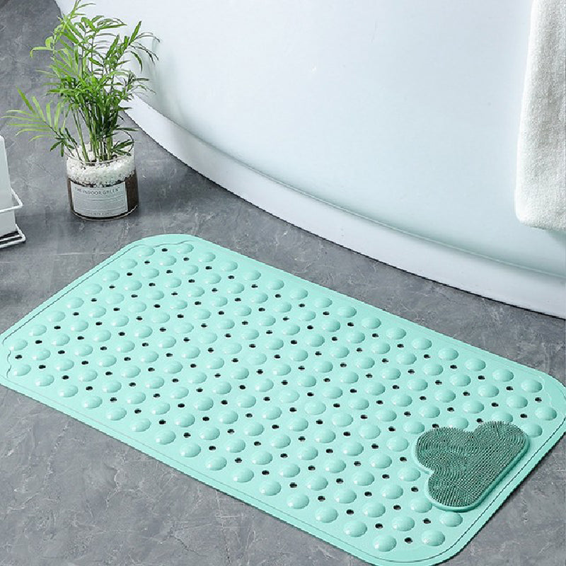 Tea Green Nonslip Foot Massager & Exfoliator Shower Mat Shower Mats June Trading