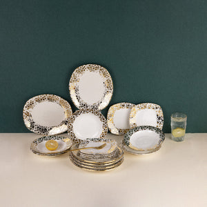 Aurulent Patchwork 18 Piece Plate Set Dinner Sets June Trading