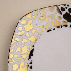 Aurulent Patchwork Square Starter Plate Starter Plates June Trading