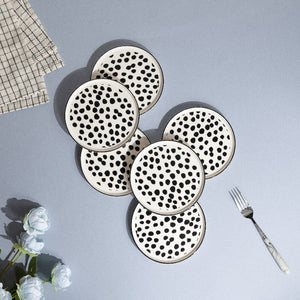 Stylish Patches 6 Inch Snack Plate (Set of 6) Snack Plate June Trading