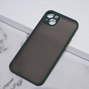 Acrylic Edge With Frosted Back Apple iPhone 14 Plus Cover Mobile Phone Cases June Trading Hunter Green