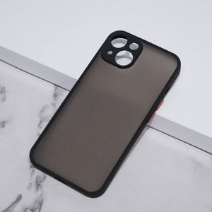 Acrylic Edge With Frosted Back Apple iPhone 14 Cover Mobile Phone Cases June Trading Onyx Black