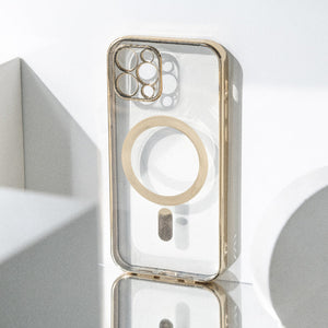 Metallichrome Royal Gold Magsafe Clear iPhone Cover Mobile Phone Cases June Trading iPhone 12 Pro