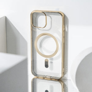 Metallichrome Royal Gold Magsafe Clear iPhone Cover Mobile Phone Cases June Trading iPhone 14