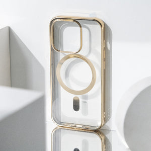 Metallichrome Royal Gold Magsafe Clear iPhone Cover Mobile Phone Cases June Trading iPhone 14 Pro Max