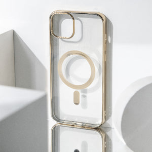 Metallichrome Royal Gold Magsafe Clear iPhone Cover Mobile Phone Cases June Trading iPhone 14 Pro
