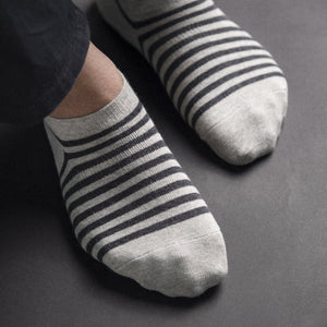 Classy Stripes Grey Socks Men Sock ERL