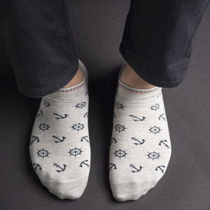 Set Sail Grey Socks Men Sock ERL