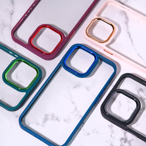 Apple iPhone 13 Pro Acrylic Edge Metallic Transparent Case iPhone 13 Pro June Trading