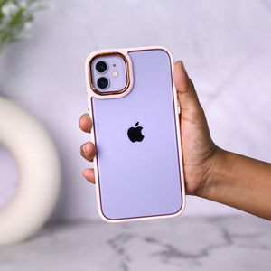 Apple iPhone 14 Pro Acrylic Edge Metallic Transparent Case Mobile Phone Cases June Trading