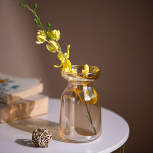 Timeless Prismatic Glass Vase Vases June Trading Golden Prismatic