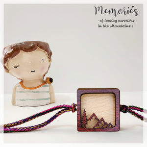 Photo Magnet Rakhi - Into the Mountains Rakhis The June Shop Dark