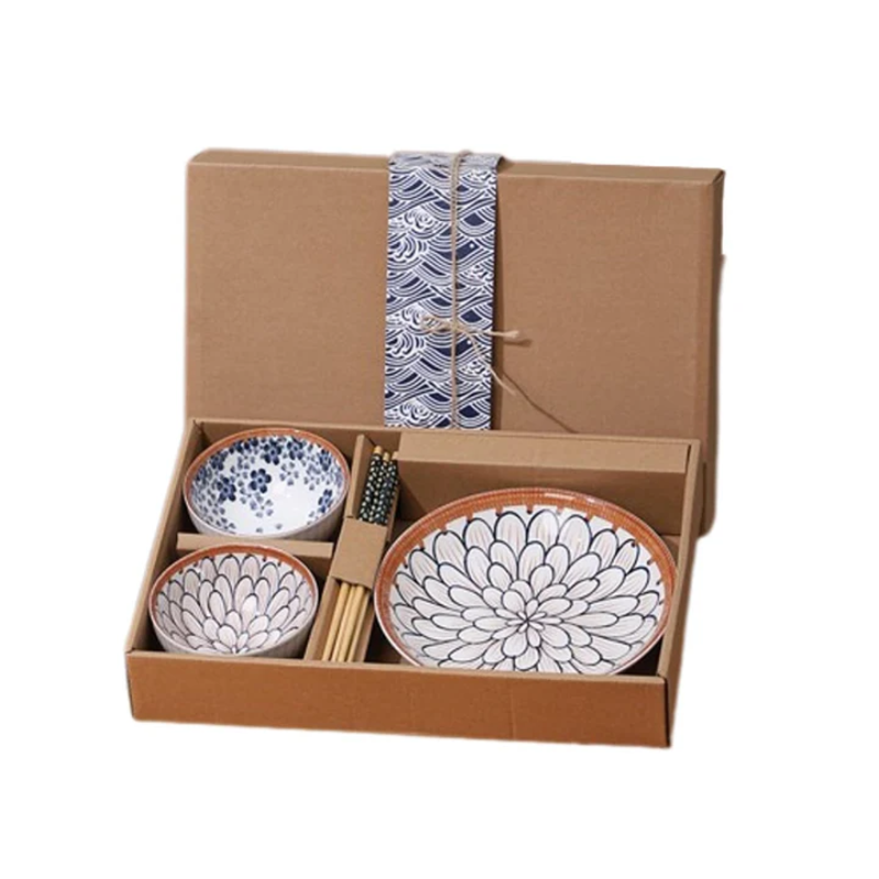 Japanese Style Ceramic Rice Bowl Set
