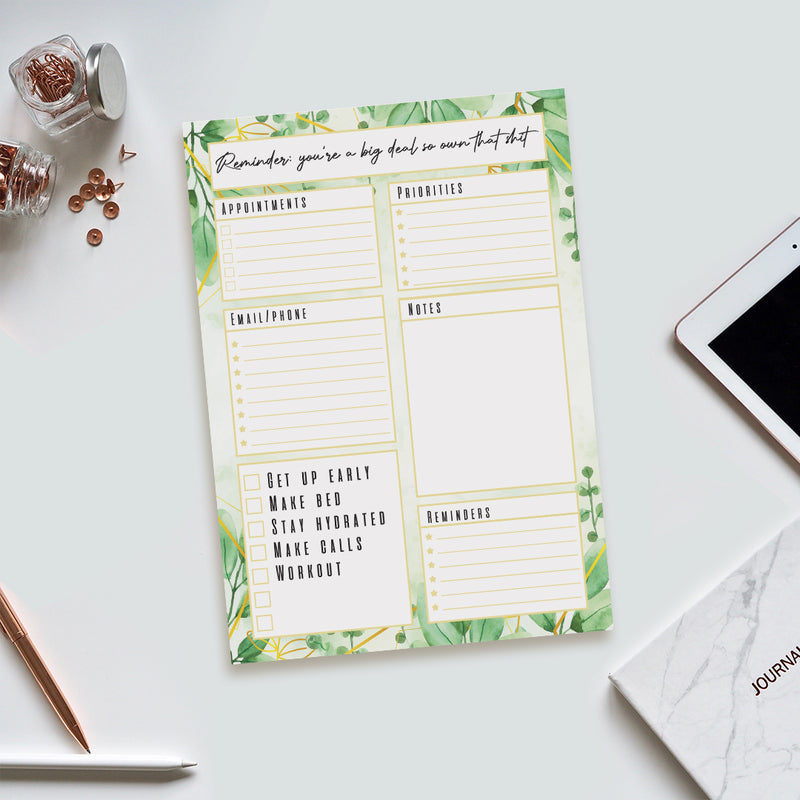 You're A Big Deal Tear-Away Planner Planners June Trading