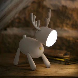 Silicone Deer Style LED Night Lamp Desk Lamps Coral Tree