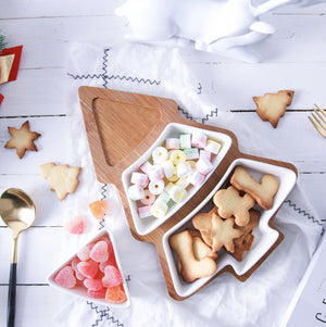 Christmas Tree Shaped Serving Tray Serving Plates June Trading