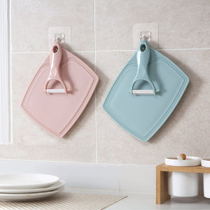 Pastel Fruit Knife, Peeler & Cutting Board Set Utility June Trading