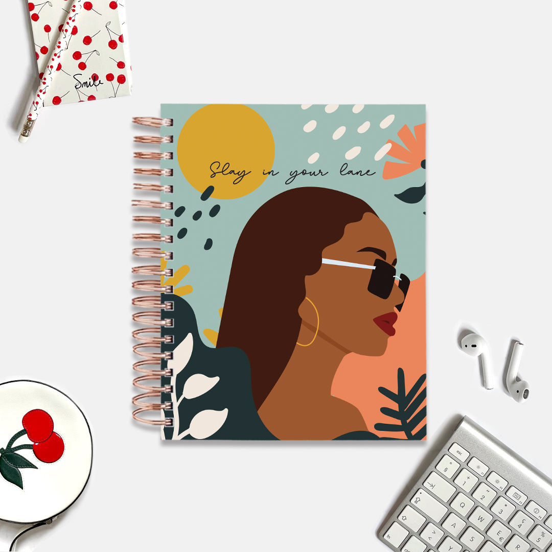 Undated Yearly Planner - Slay In Your Lane + Ultimate Sticker Book