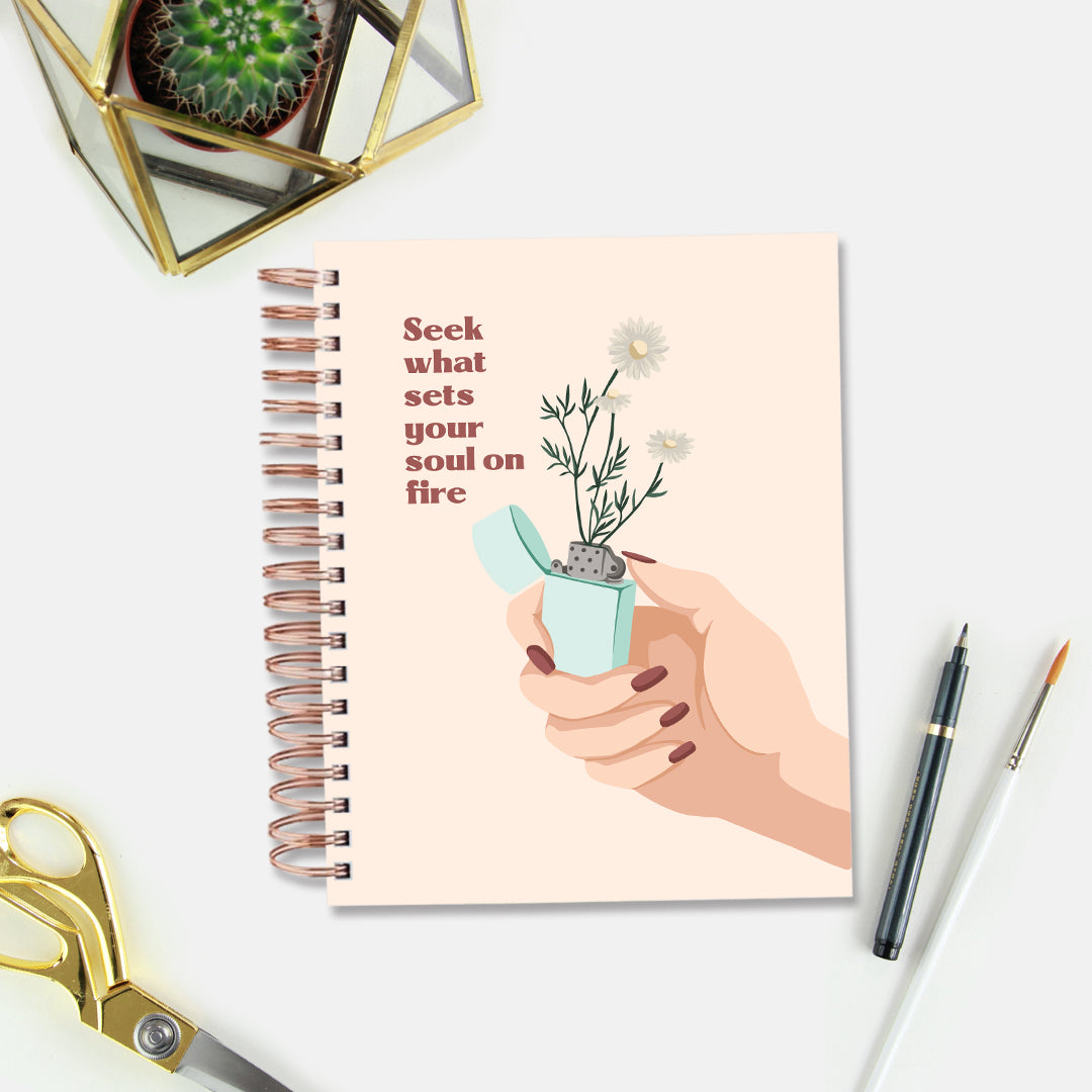 Undated Yearly Planner - Soul On Fire + Ultimate Sticker Book