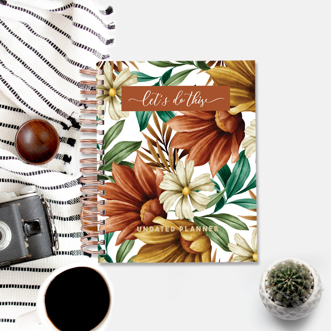 Undated Yearly Planner - Let's Do This + Ultimate Sticker Book