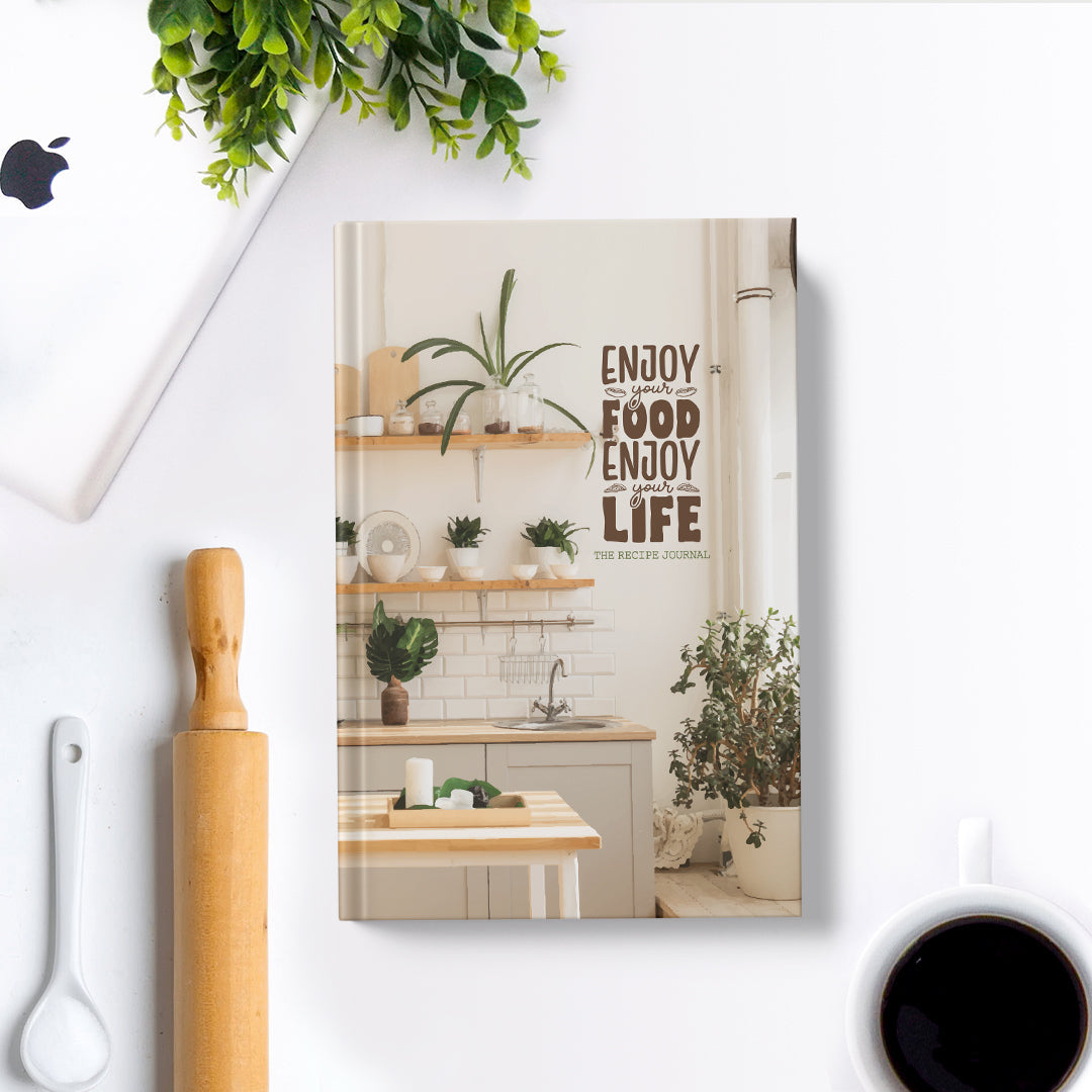 Enjoy Your Food, Enjoy Your Life - Recipe Journal Recipe Journals The June Shop