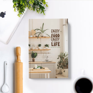 Enjoy Your Food, Enjoy Your Life - Recipe Journal Recipe Journals The June Shop