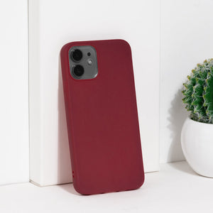 iPhone 12 Premium Ultra-Light Silicone Cover Mobile Phone Cases June Trading Wine Red