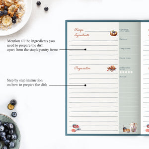 Good Food, Good Mood - Recipe Journal Recipe Journals The June Shop