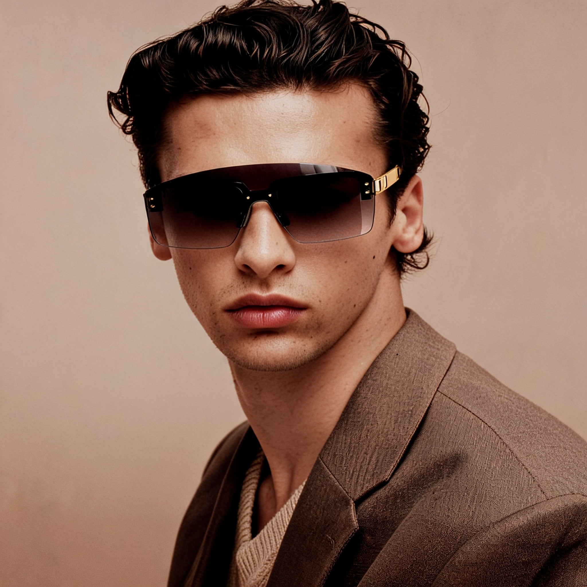 Serve Sass Oversized Black Sunglass